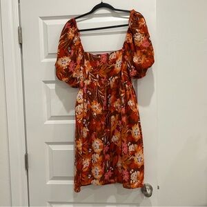 Floral Puff Sleeve Dress